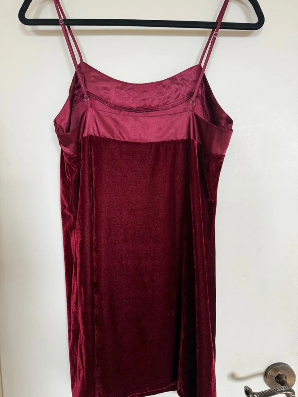Vintage Rose Passion Burgundy Velvet Nightgown Robe Set L Y2K - Picture 7 of 12
